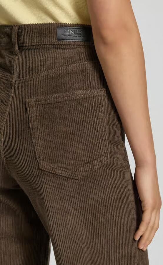 Only Wide leg corduroy broek van katoenmix model 'HOPE' - Foto 4