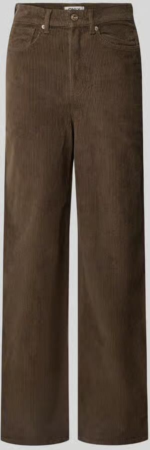 Only Wide leg corduroy broek van katoenmix model 'HOPE' - Foto 3