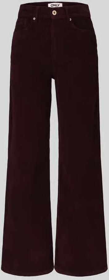Only Wide leg corduroy broek van katoenmix model 'HOPE'