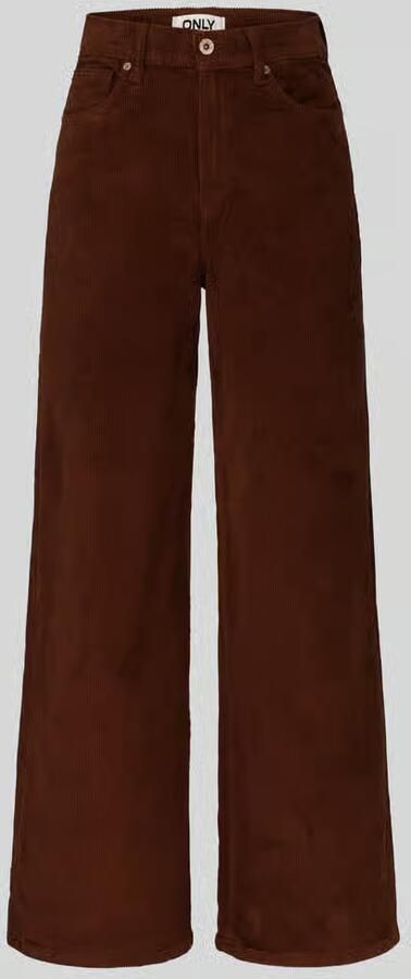 Only Wide leg corduroy broek van katoenmix model 'HOPE'