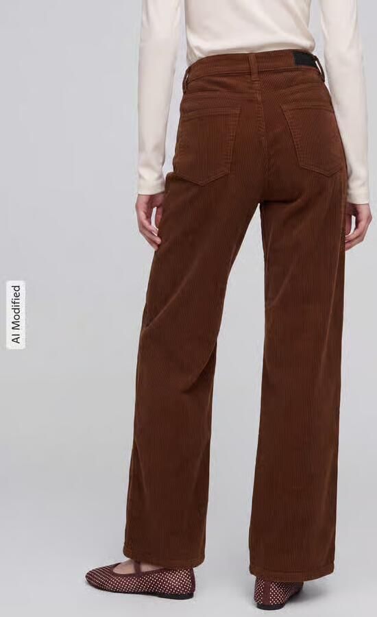 Only Wide leg corduroy broek van katoenmix model 'HOPE' - Foto 3