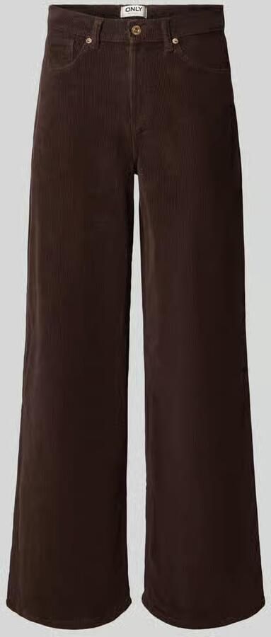 Only Wide leg corduroy broek van katoenmix model 'HOPE'