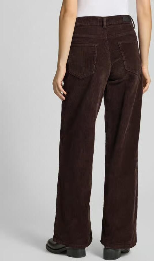 Only Wide leg corduroy broek van katoenmix model 'HOPE' - Foto 3