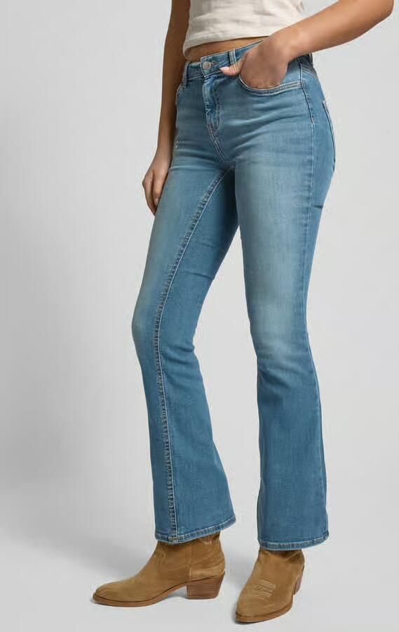 Only Wide leg jeans van biologische katoenmix model 'BLUSH' - Foto 4