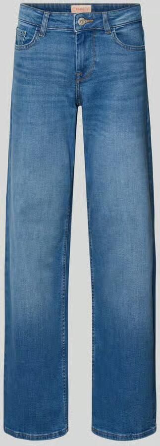ONLY low waist wide leg jeans ONLJUDY medium blue denim - Foto 5