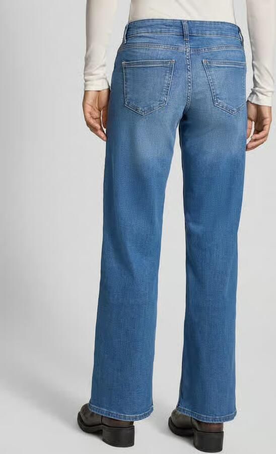 ONLY low waist wide leg jeans ONLJUDY medium blue denim - Foto 6