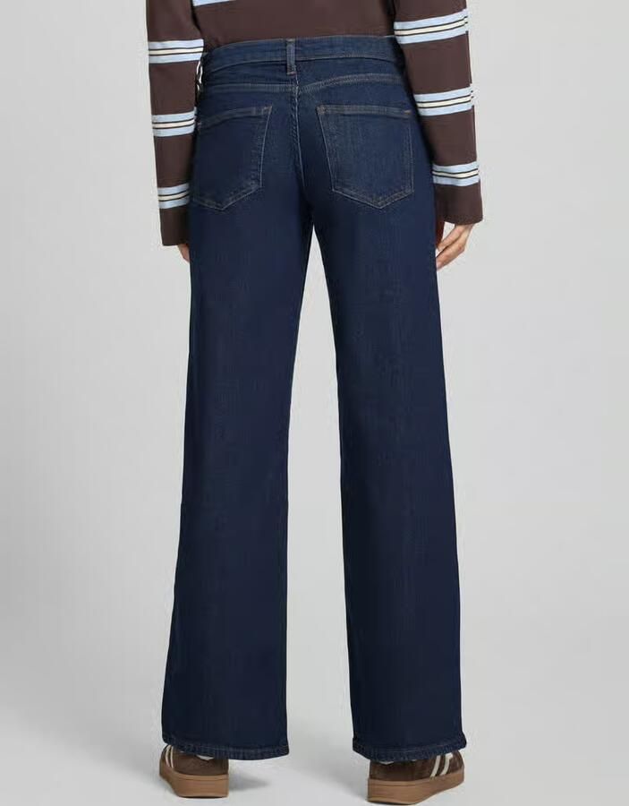 Only Jeans 15366764 JUDY-O LW WIDE-RINSE TAI966 DARK BLUE DNM - Foto 2