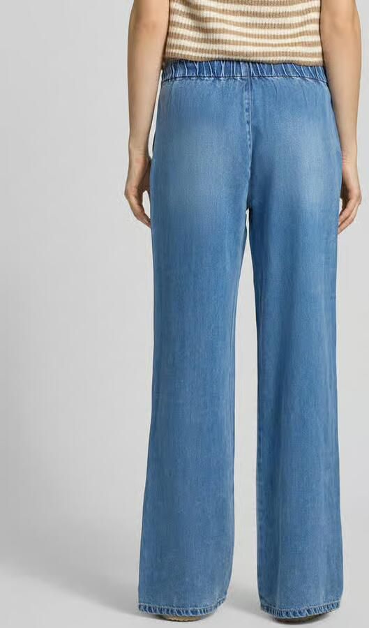 Only Regular fit wide leg jeans met elastische band model 'GRETA' - Foto 3