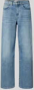 Only Wide leg jeans van zuiver katoen met contrasterende naden model 'HOPE'