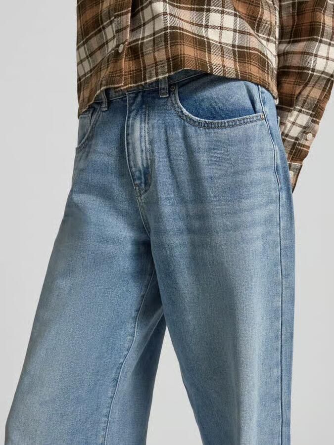 Only Wide leg jeans van zuiver katoen met contrasterende naden model 'HOPE' - Foto 2