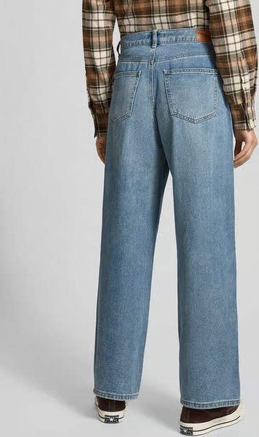 Only Wide leg jeans van zuiver katoen met contrasterende naden model 'HOPE' - Foto 3