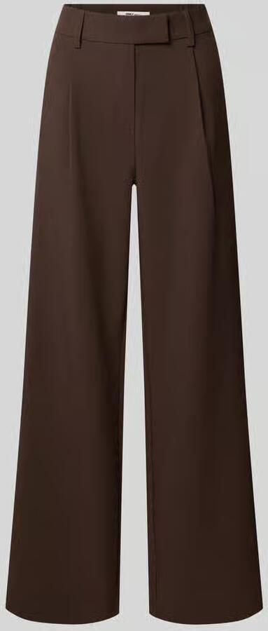 Only Loose fit bandplooibroek met viscose model 'LINDA-RAVEN LIFE'