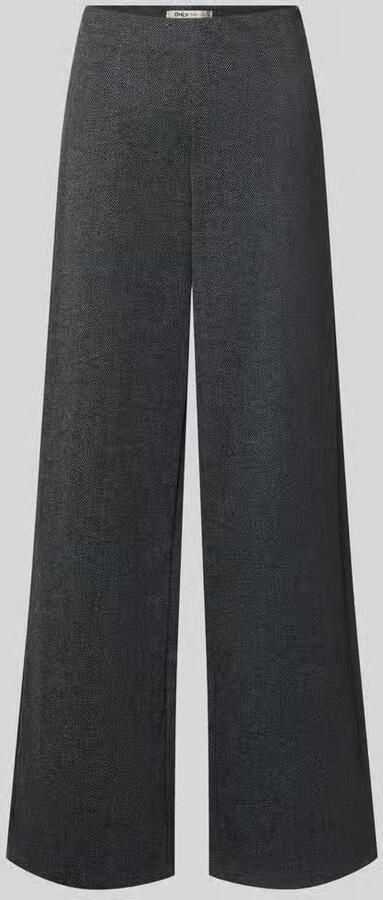 Only Wide leg recht broek met naadritssluiting model 'BREMEN'