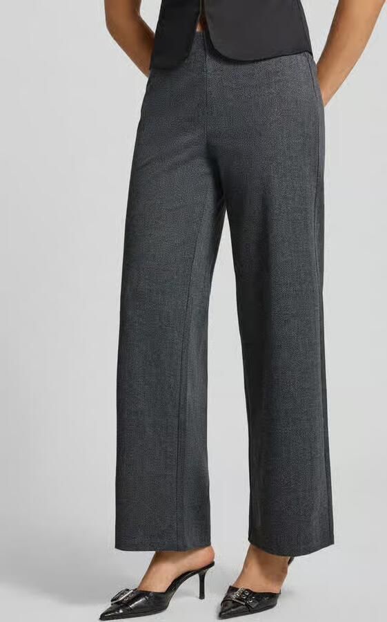 Only Wide leg recht broek met naadritssluiting model 'BREMEN' - Foto 2