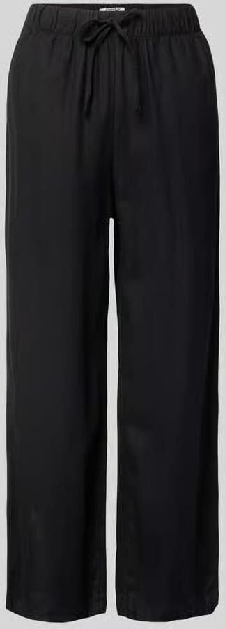 Only Wijd uitlopende broek van mix van viscose en linnen model 'GOA' - Foto 2