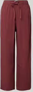 Only Wijd uitlopende broek van mix van viscose en linnen model 'GOA'