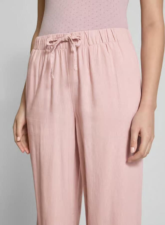 Only Wijde broek van een mix van viscose en linnen model 'CARO' - Foto 2