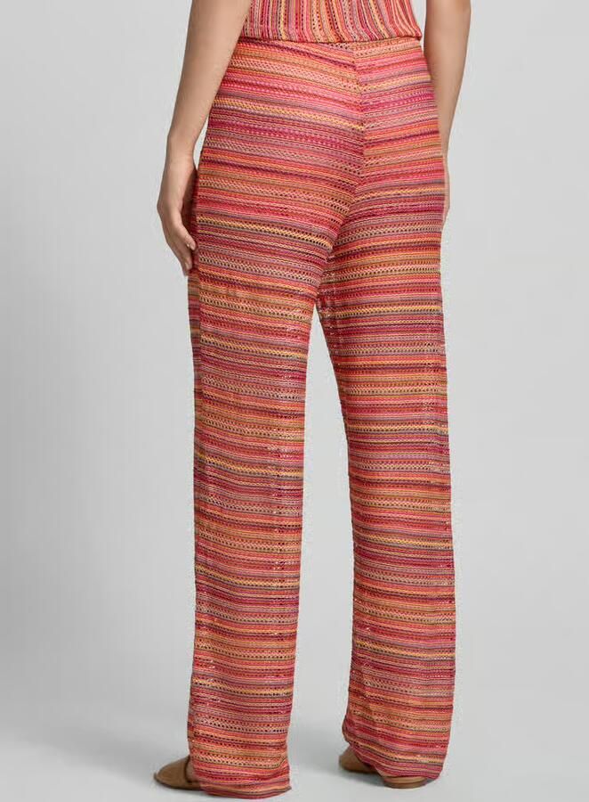 Only Wijdte broek met gebreid motief model 'SANDY' - Foto 3