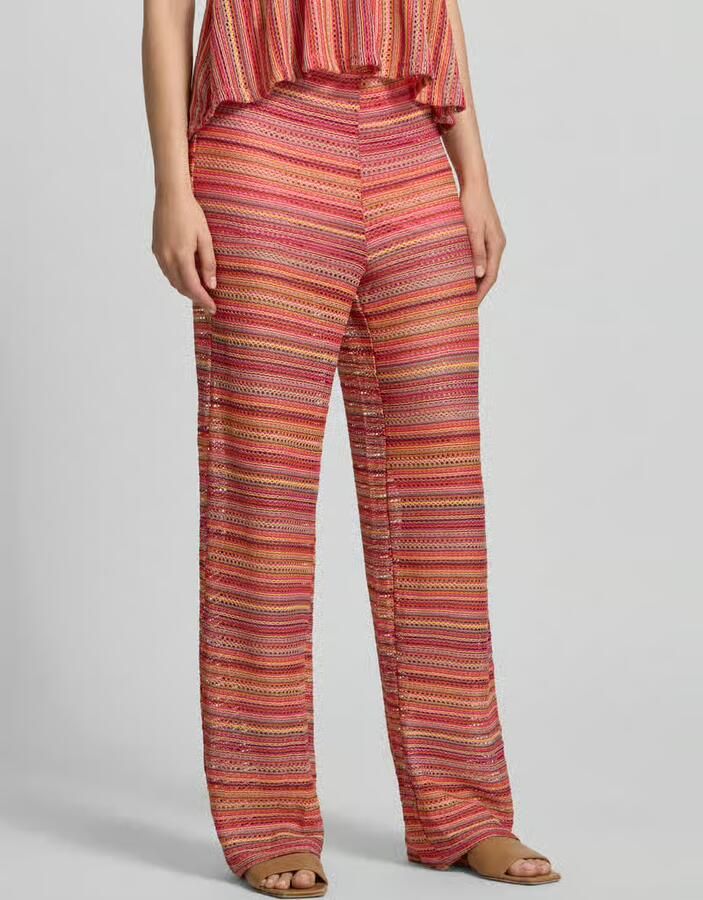 Only Wijdte broek met gebreid motief model 'SANDY' - Foto 2