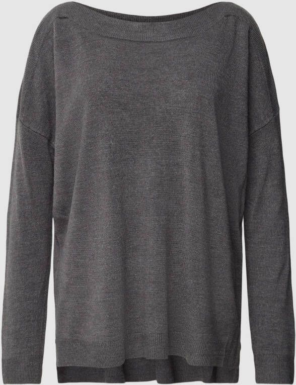 Only Oversized gebreide pullover met boothals model 'AMALIA'