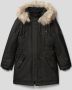 Only KIDS GIRL winterjas KOGIRIS zwart Meisjes Polyester Capuchon Effen 140 - Thumbnail 2