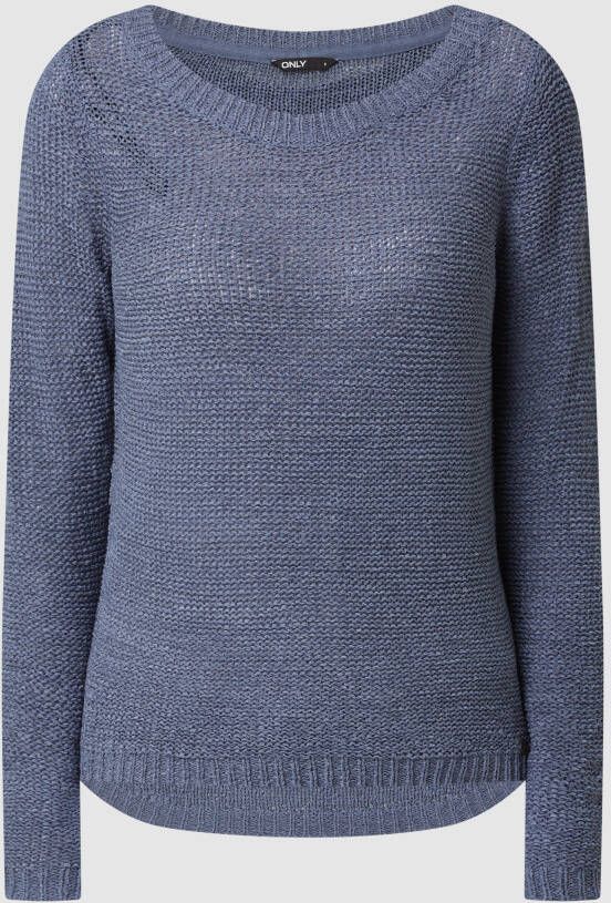 Only Pullover van bandjesgaren model 'Geena'