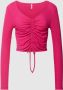 Only Shirt met lange mouwen en ribstructuur model 'SHIA' - Thumbnail 1