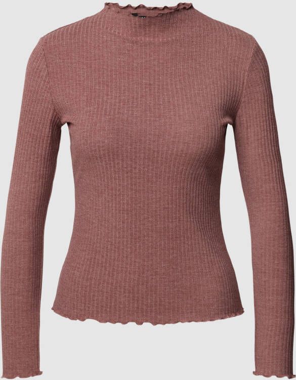 Only Shirt met lange mouwen en structuurmotief model 'LEMMA'