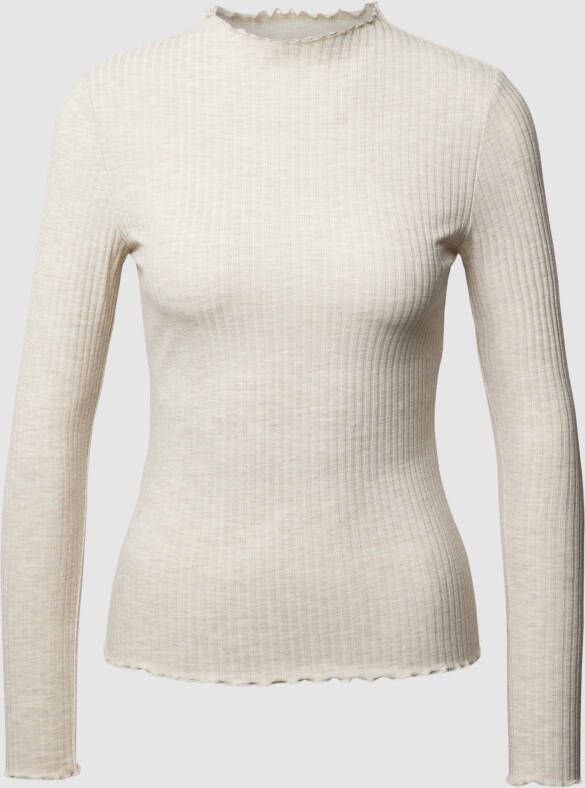 Only Shirt met lange mouwen en structuurmotief model 'LEMMA'