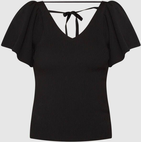 Only Shirt met ribstructuur model 'Leelo'