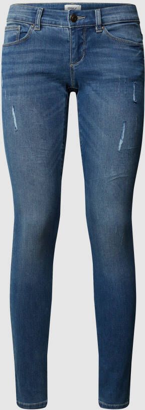 Only Skinny fit jeans ONLCORAL LIFE met kleine destroyed-effecten