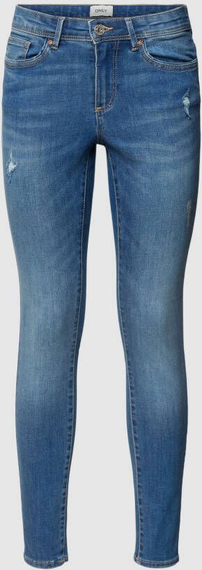 Only Skinny fit jeans in used-look model 'WAUW'