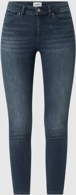 Only Skinny fit mid waist jeans met stretch model 'Wauw'
