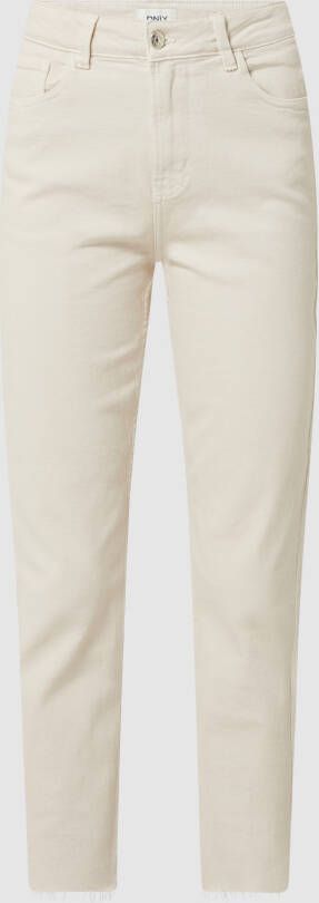 Only Straight fit high waist jeans met stretch model 'Emily'