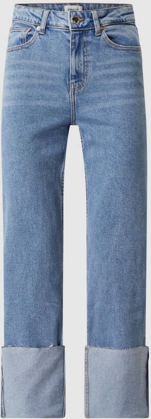 Only Straight fit high waist jeans met stretch model 'Megan Life'