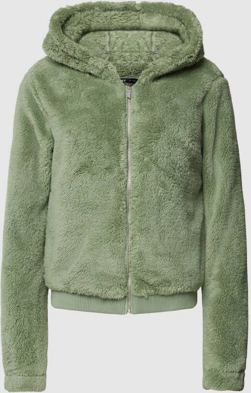 Only Pluche jas met capuchon ONLNEWANNA CONTACT SHERPA JKT OTW NOOS
