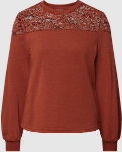 Only Sweatshirt met broderie anglaise model 'CATALINA'
