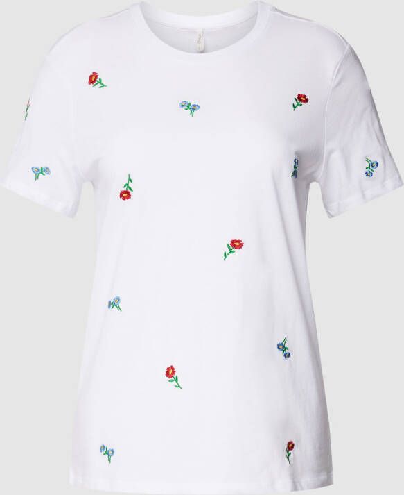 Only Regular fit T-shirt van puur biologisch katoen Model 'KETTY LIFE'