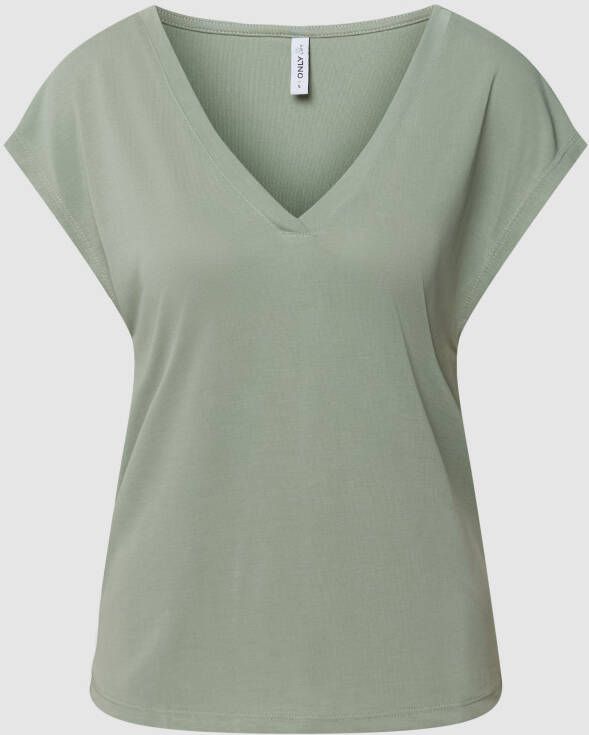 Only T-shirt met V-hals model 'FREE'