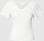 Only Achter Pullover T-Shirt Lente Zomer Collectie White Dames - Thumbnail 2