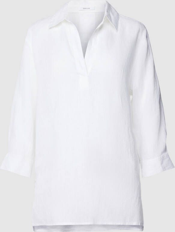 Opus Linnen blouse met 3 4-mouwen model 'Fengani'