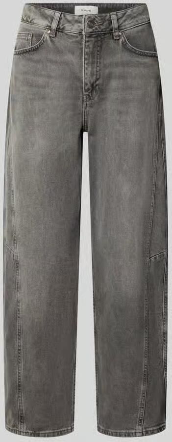 Opus barrel fit jeans met opvallende naden model 'Lolah motion'