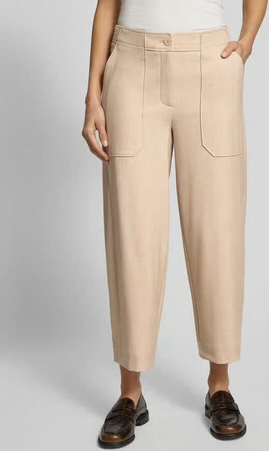 Opus Barrel fit stoffen broek met steekzakken model 'Myha fresh' - Foto 2