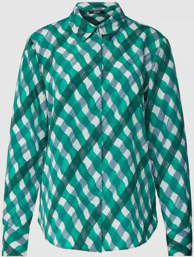 Opus Lange Mouw Falkine Splendid Blouse Green Dames - Foto 3