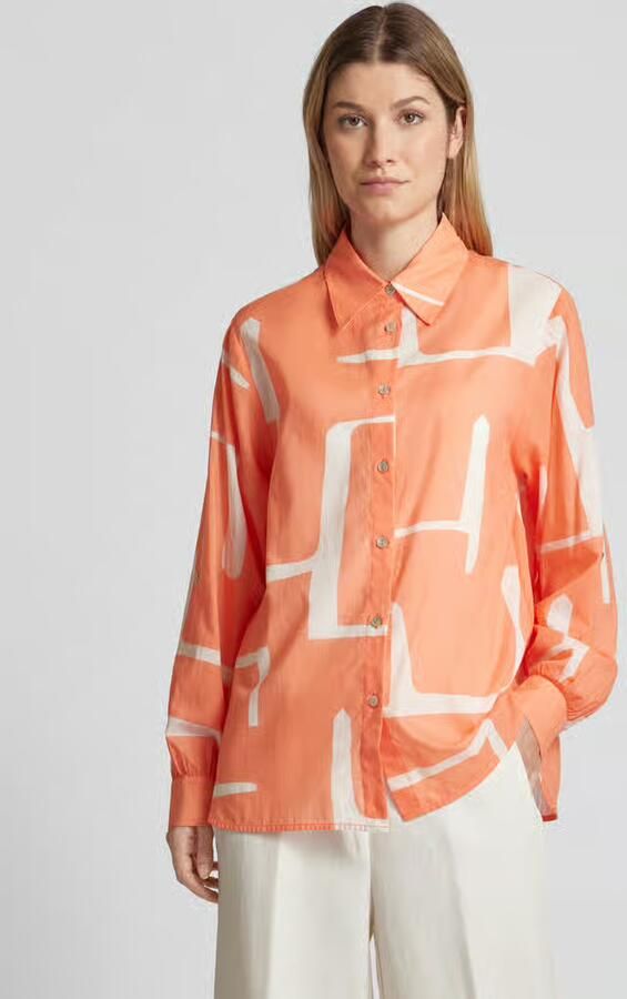 Opus Grafische Print Lange Mouw Blouse Multicolor Dames - Foto 2