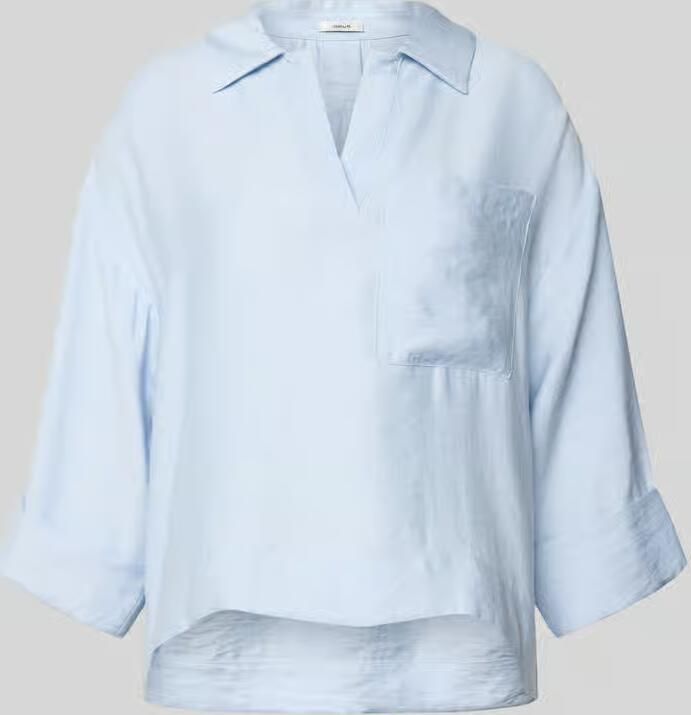 Opus Blouse met borstzak en V-hals model 'Felmara' - Foto 2