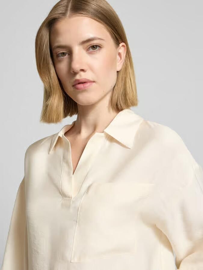 Opus Blouse met borstzak en V-hals model 'Felmara'