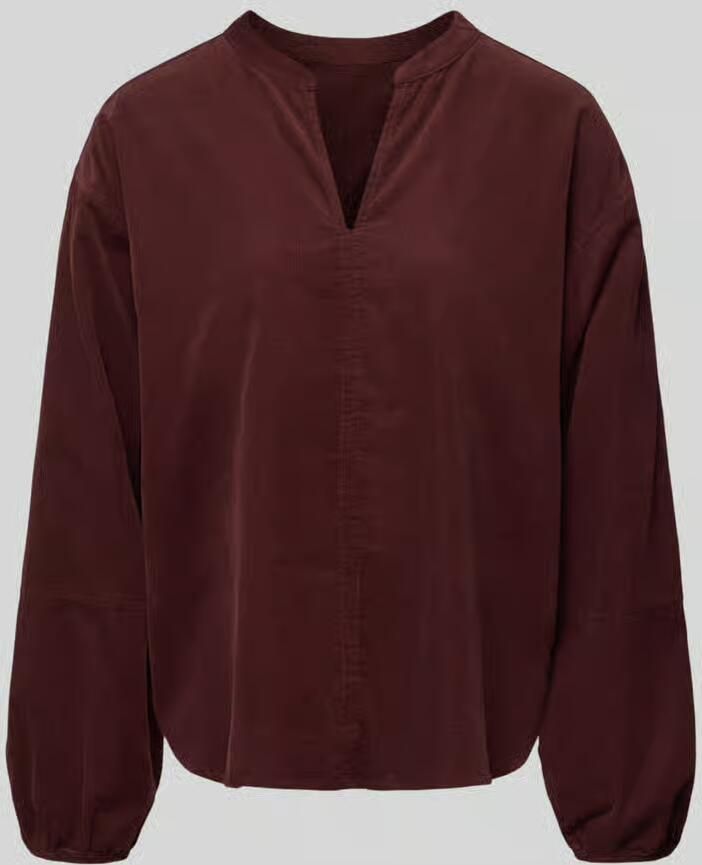 Opus blouse met lange mouwen met v-hals model 'Flando'