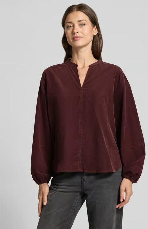 Opus blouse met lange mouwen met v-hals model 'Flando' - Foto 2