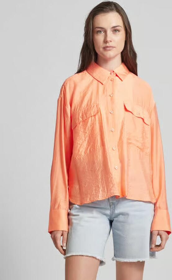 Opus Blouse met paspelzakken op de borst model 'Fastelle' - Foto 2